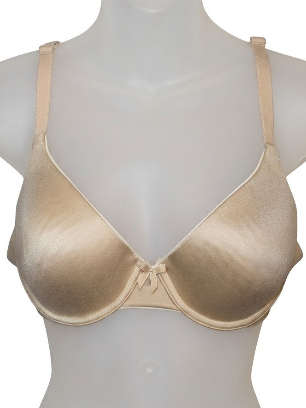 Maidenform Nude Underwire Tshirt Bra Nude 38B Lined Cups Adjustable Classic